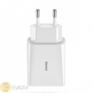 Baseus Speed ​​Mini | Įkroviklis 2x USB greitas įkrovimas 3.0 18W 1