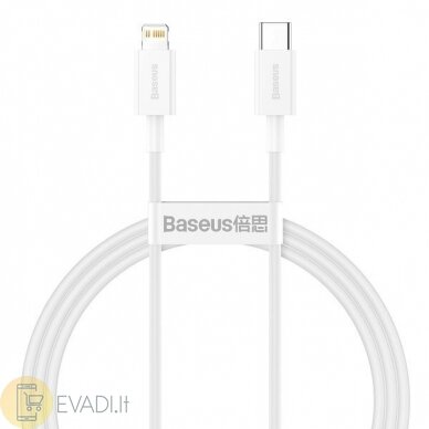 Baseus Superior serija | „USB-C Lightning“, skirtas „iPhone“ energijos tiekimui 20W 18W | 1.0 m 4