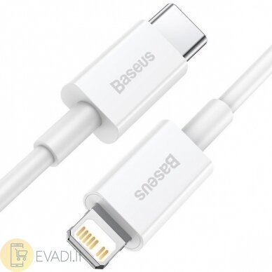 Baseus Superior serija | „USB-C Lightning“, skirtas „iPhone“ energijos tiekimui 20W 18W | 1.0 m 3